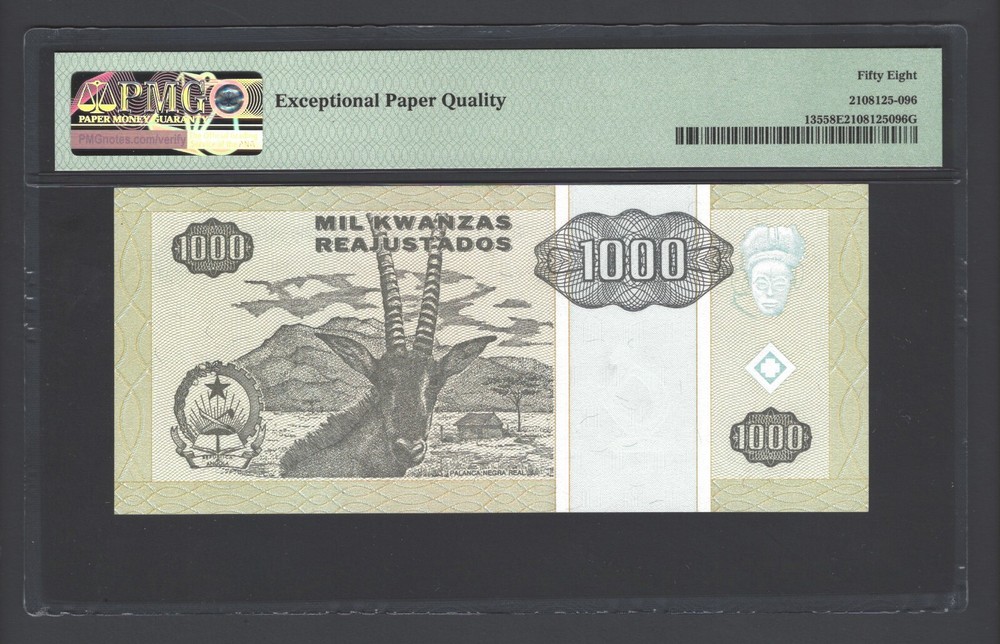 Angola 1000 Kwanzas 1995 P135 About Uncirculated