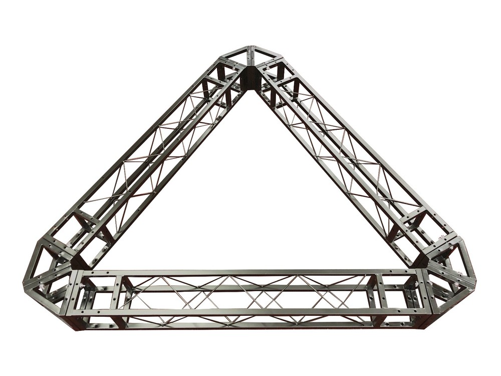 Metal 6.4ft Diam. Triangular Three-Sided Box Truss Shape, Easy Bolt connections!