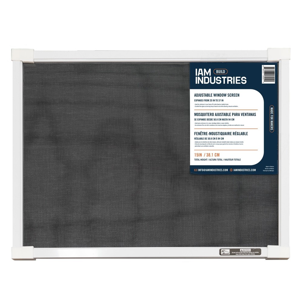 15" x 20" TO 37" ADJUSTABLE WINDOW SCREEN