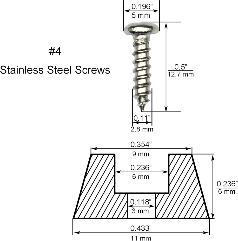 Cutting Board Rubber Feet 100 Pack