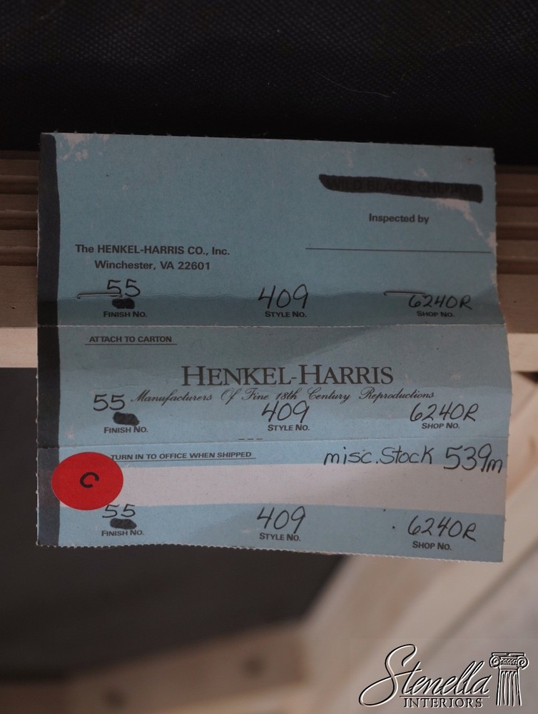 L72017: HENKEL HARRIS Paint Frame Upholstered Window Bench