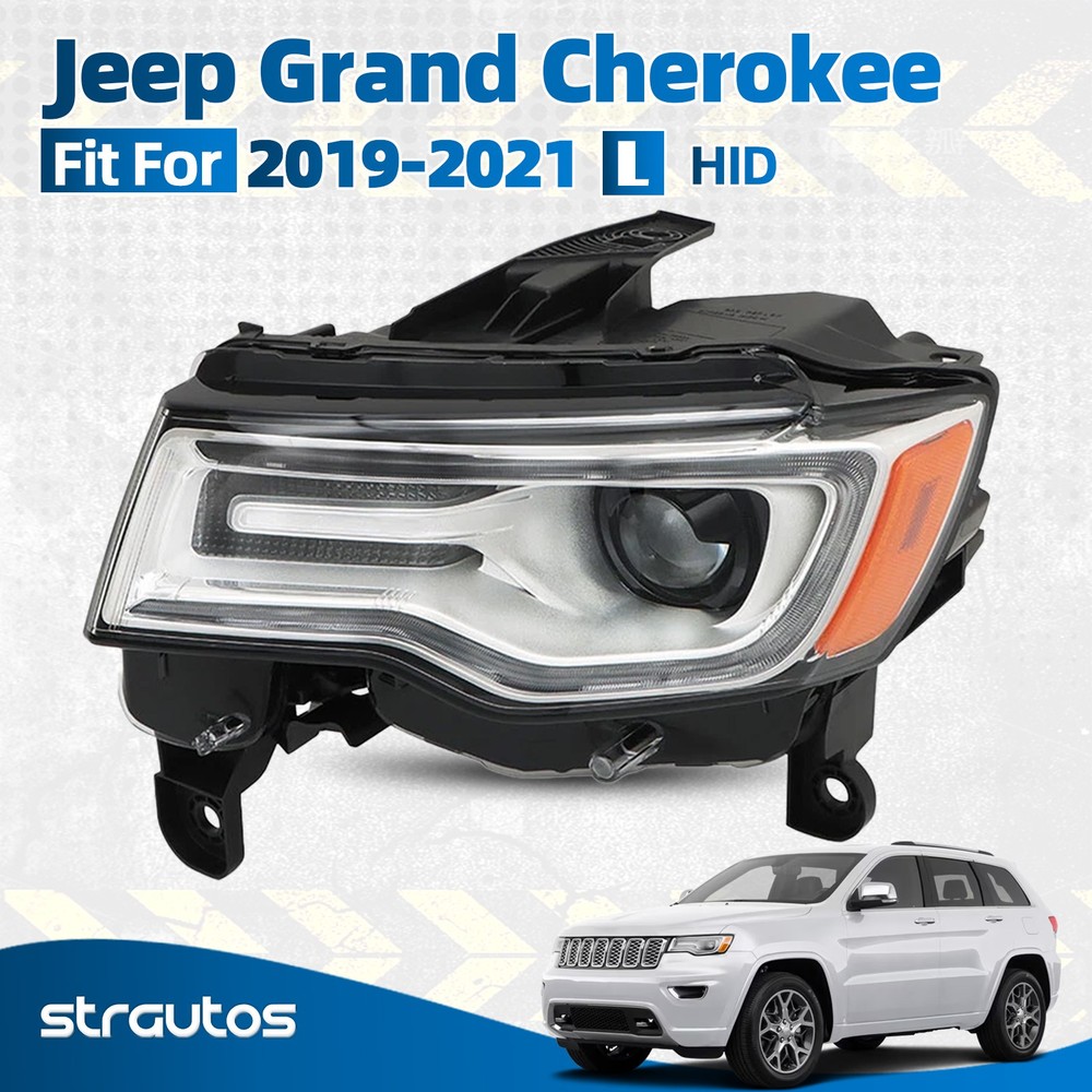 For 2019-2021 Jeep Grand Cherokee HID/Xenon Headlight Headlamp Left Driver Side