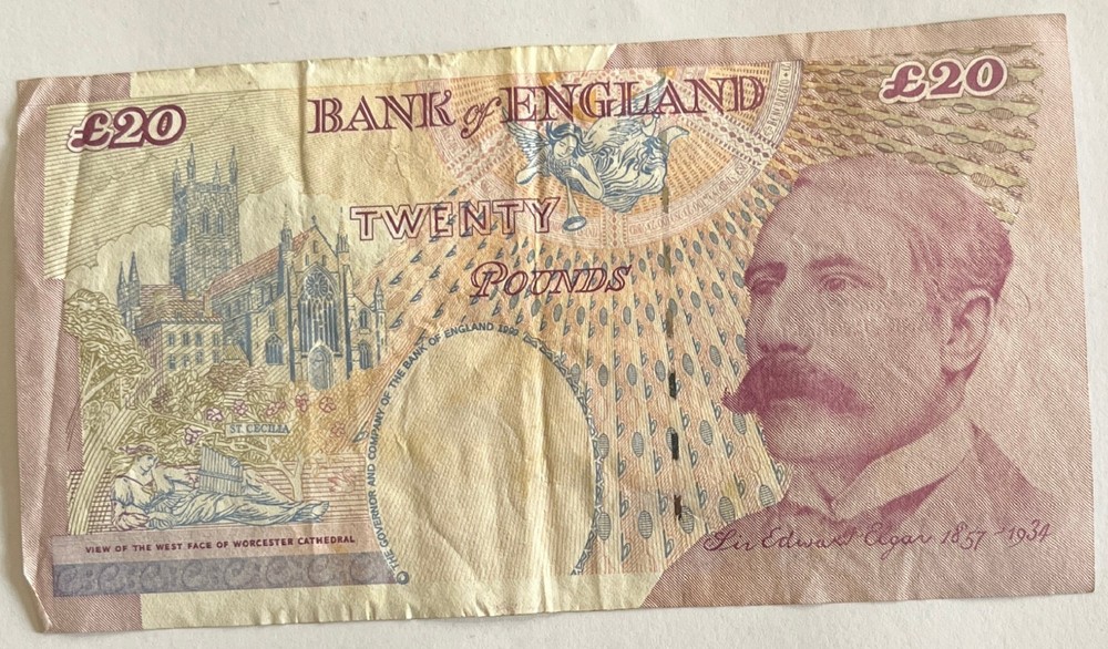 2022 English 20 Pound banknote