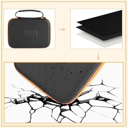 Battery Organizer Storage Case with Tester for AA AAA Button black-orange