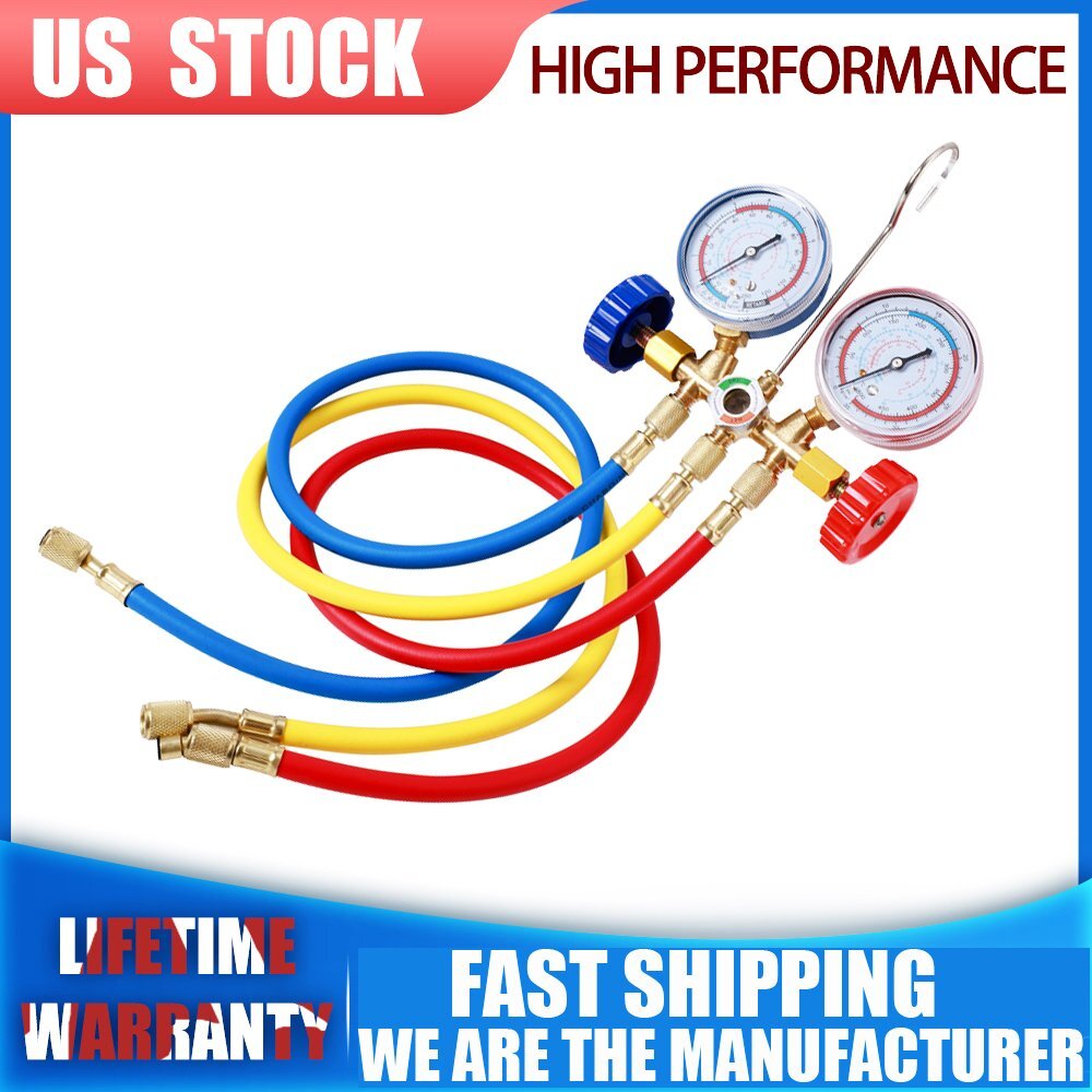 HVAC A/C Charging Service Manifold Gauge Tools Set