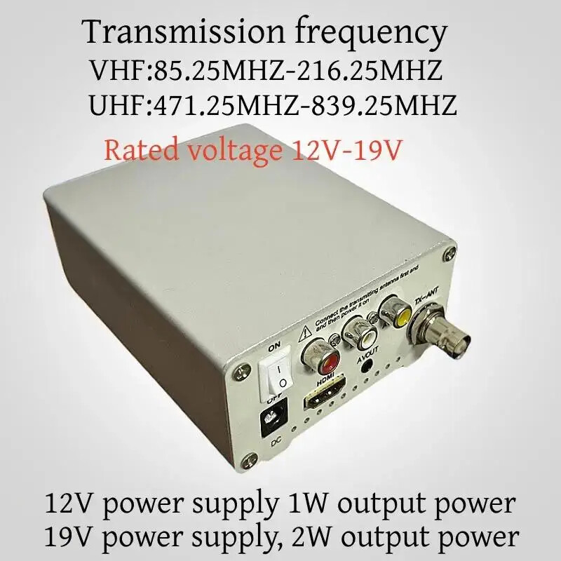 VHF/UHF Analog TV Transmitter Support HD/AV Input Analog Signal Transmitter