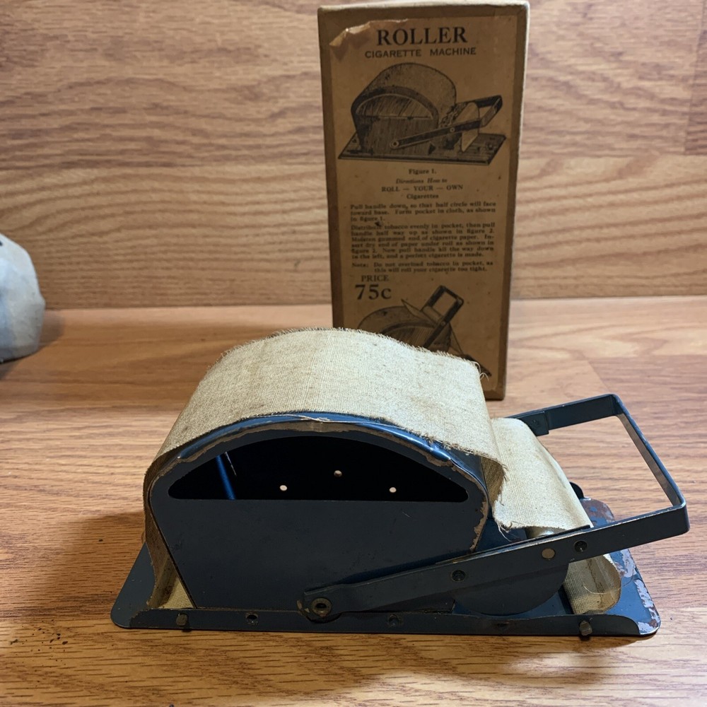 Vintage  Tobacco Cigarette Roller Rolling Machine