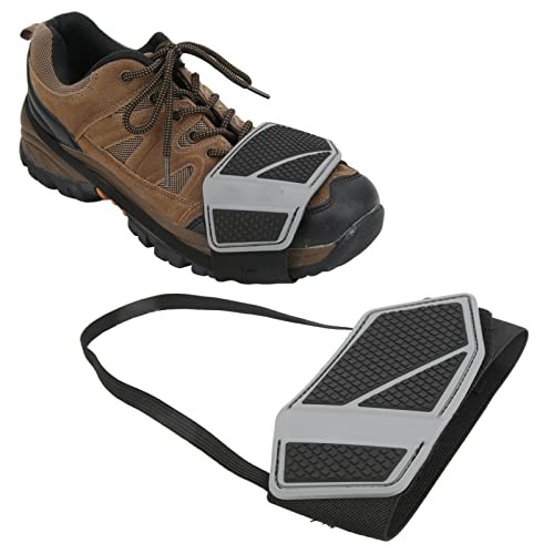 Motorcycle Shift Pad, Adjustable Shoe Boot Protector Cover, Black Rubber Anti