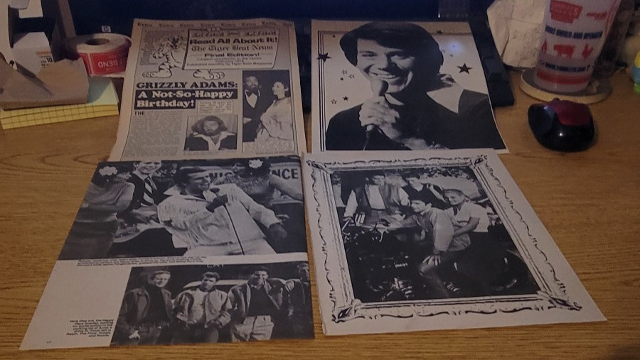 (3) Anson Williams Clippings  AND (3) Pinups