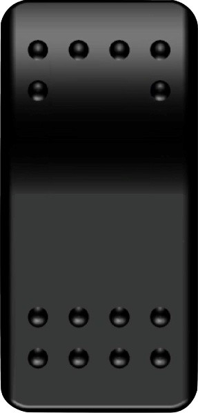 Moose UTV On/Off Rocker Switch Black