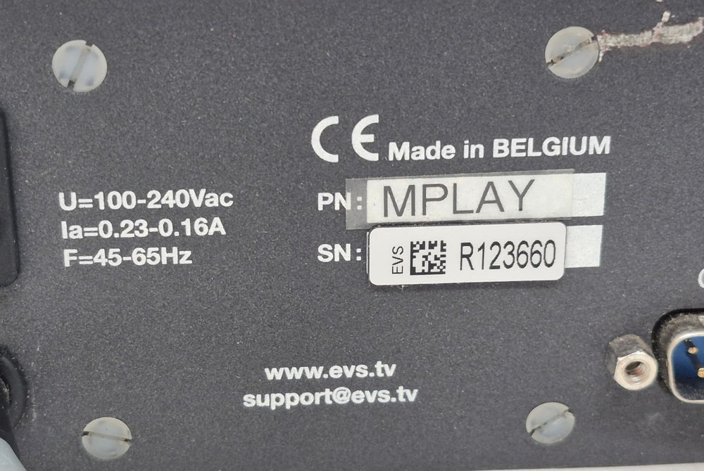 EVS MPlay remote controller W/ Power Cable