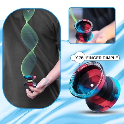 Professional Butterfly Yo-Yo - Dual Mode Responsive/Unresponsive, Finger Spin, 1
