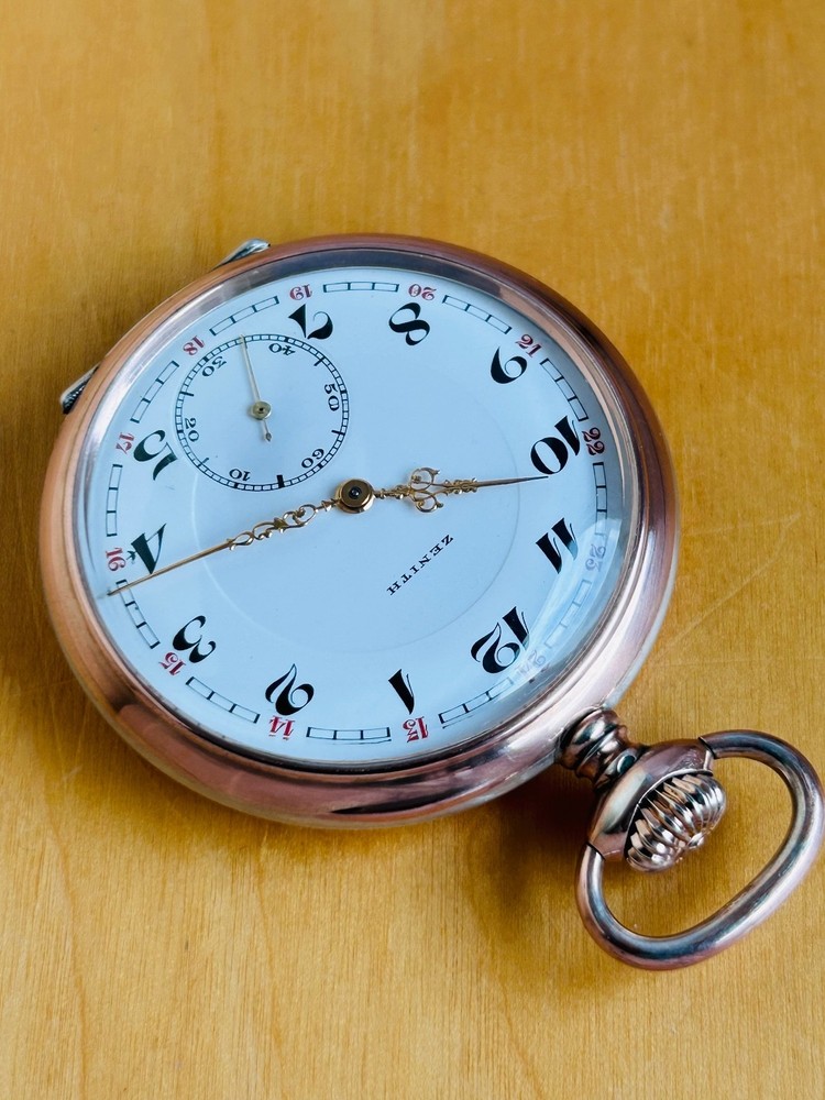 2T805 Zenith silver pocket watch
