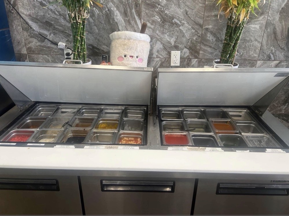 Sandwich / Salad Fridge & Prep Table - 72”