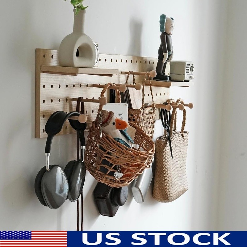 Modular Pegboard Storage Kit Easy Install Wall Mount Multi-Purpose Organizer New