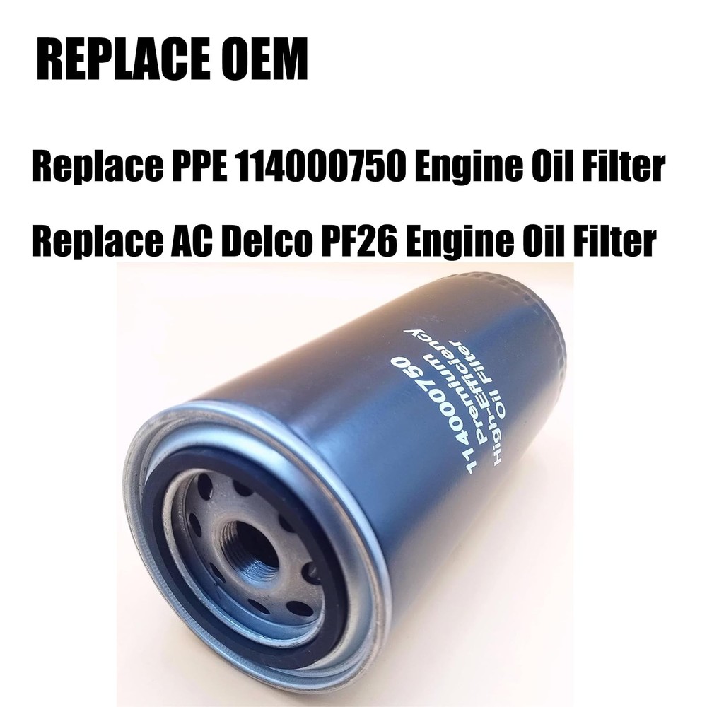 Replacement 114000750 Deep High-Efficiency Engine Oil Filter (Tall)...