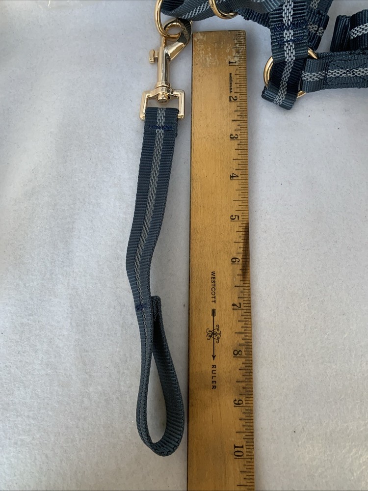 BARKLESS Soft Dog Head Collar, Padded No Pull Head Halter Size Medium Grey