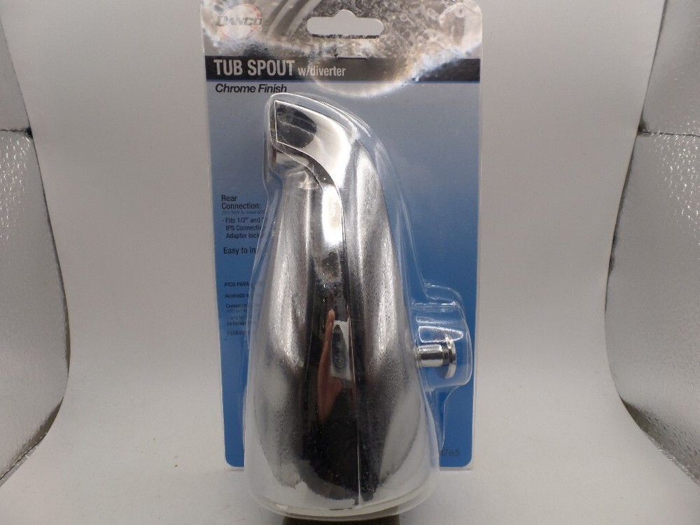 DANCO 80765 DIVERTER SPOUT WORKS WITH 1/2" OR 3/4" IPS CONNECTIONS CHROME