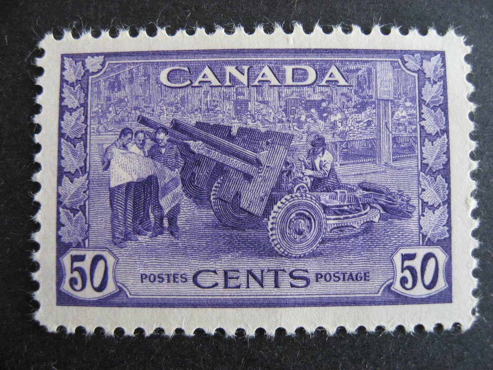 Canada Sc 261 50c munitions VF MH nice stamp, check it out!