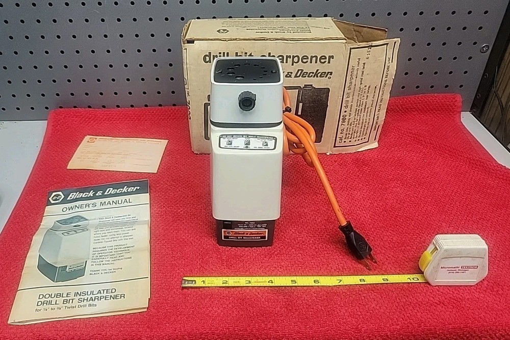 BLACK & DECKER DRILL BIT SHARPENER NO.7980 USA 🇺🇸