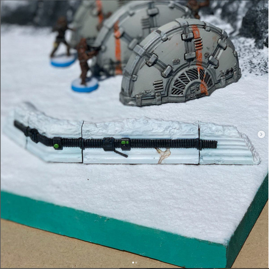 Trench Set for 28mm Legion Sci-fi Tabletop Terrain