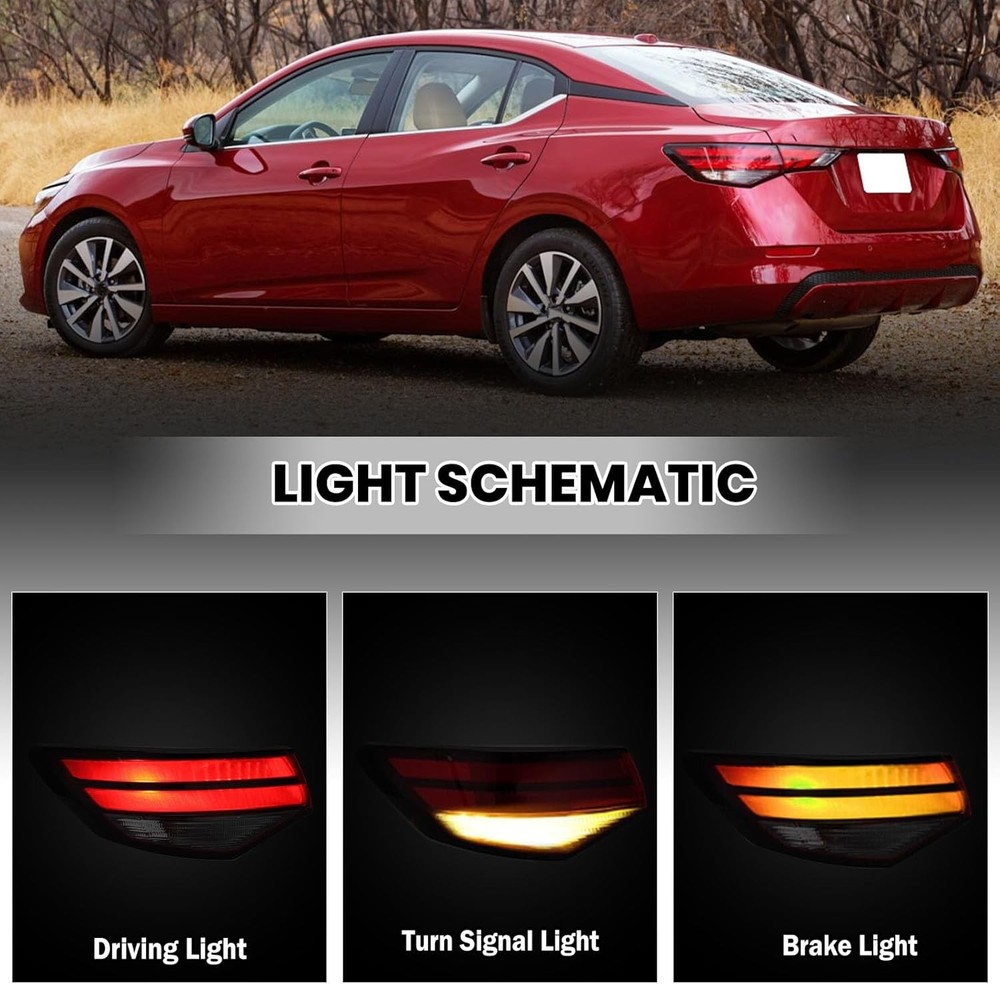 Halogen Tail Light Left Driver Side for Nissan Sentra 2020