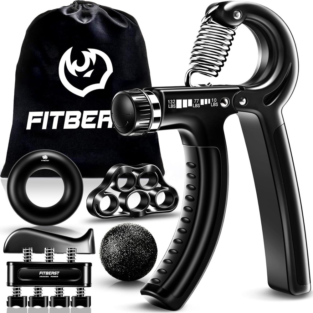 Customizable Grip Strengthener Kit - 5 Essential Tools for Enhanced Performance