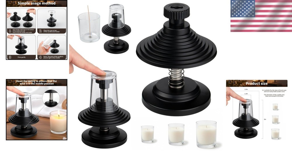 Wick Centering Tool for Candle Making - Essential for Even Burns & Smooth Tops