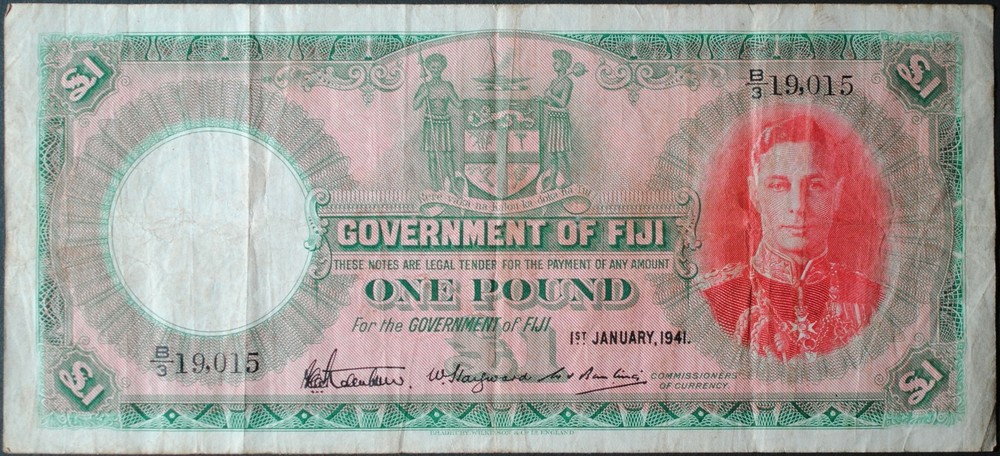 Fiji P40a Pound VF