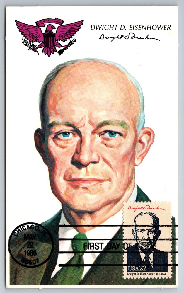 #2219g Dwight D. Eisenhower FDC Maxi Card