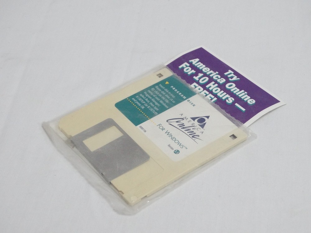 AOL America Online For Windows Version 2.5 Sealed 3.5” Floppy Disk