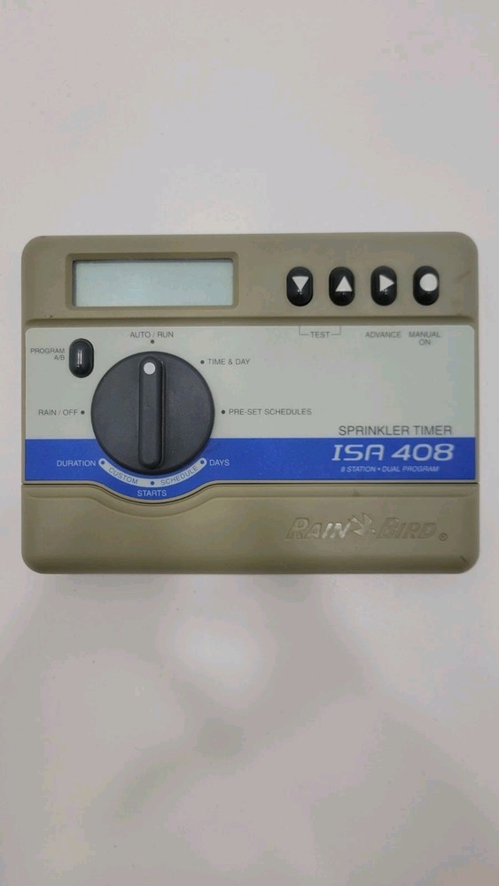 Rain Bird ISA 408, Automatic 8 Station Dual Program Sprinkler Timer