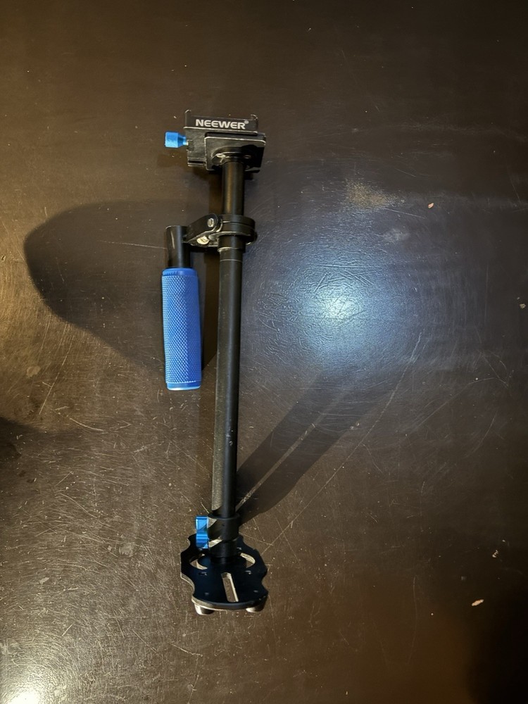 Neewer Handheld Camera Stabilizer Blue Grip Quick Release Universal