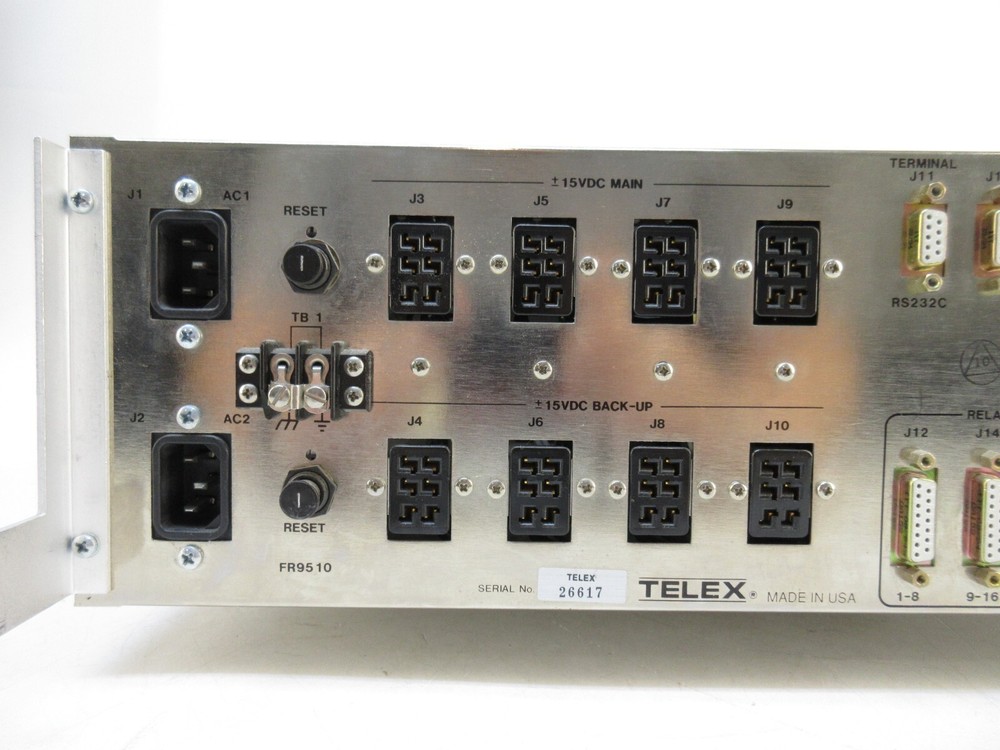 RTS Systems CS9600 Matrix Intercom System Master Controller Model: FR9510