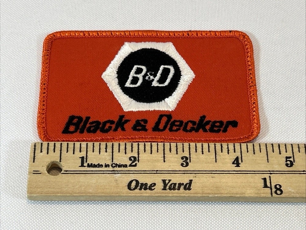 Vintage Trucker Snapback Hat Cap Patch Replacement Black & Decker Embroidered