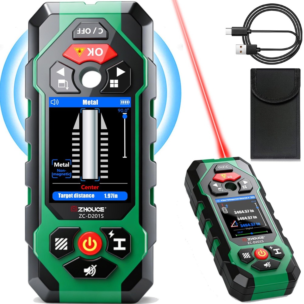 Stud Finder Wall Scanner 10 in1 Multi-Function Wall Detector Precisely Locate...