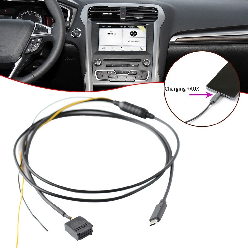 Efficient and Reliable For Ford Audio CD Player TYPEC Audio Input Cable