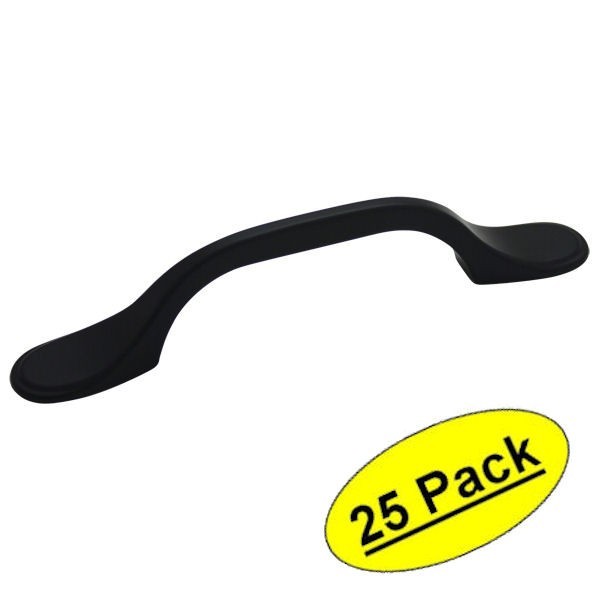 *25 Pack* Cosmas Cabinet Hardware Flat / Matte Black Pulls - #9533FB