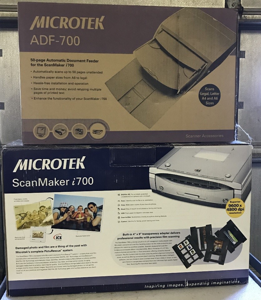 1-Microtek ScanMaker i700 & 1-Microtek 50 page document feeder ADF-700