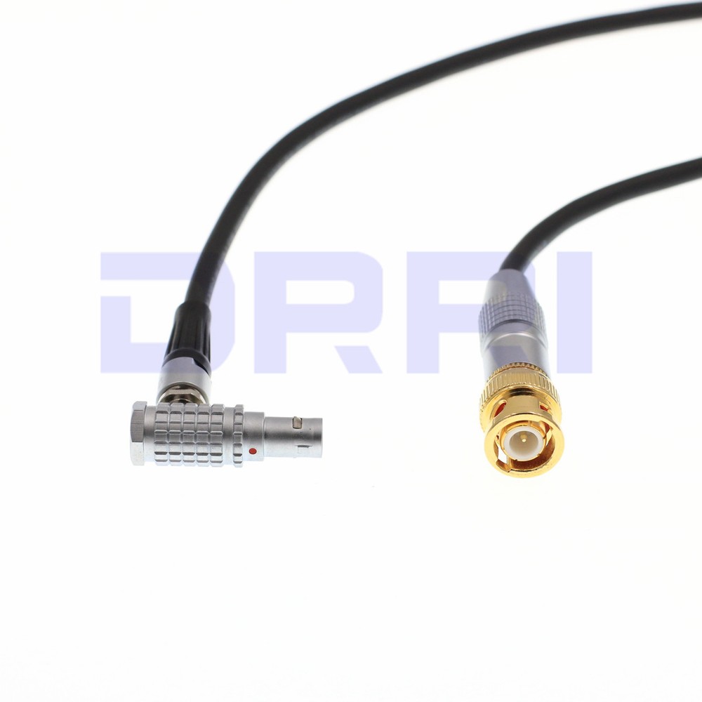 Right angle BNC to 5 pin male TIME CODE Cable ARRI ALEXA Mini camera