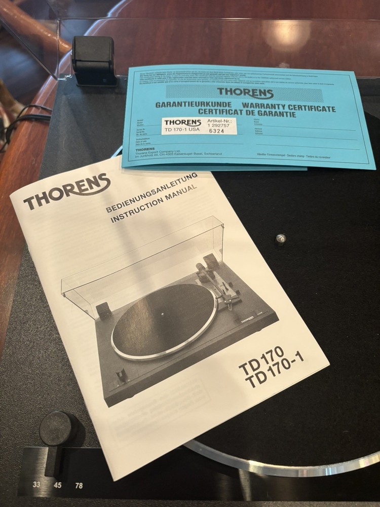 thorens turntable TD170-1