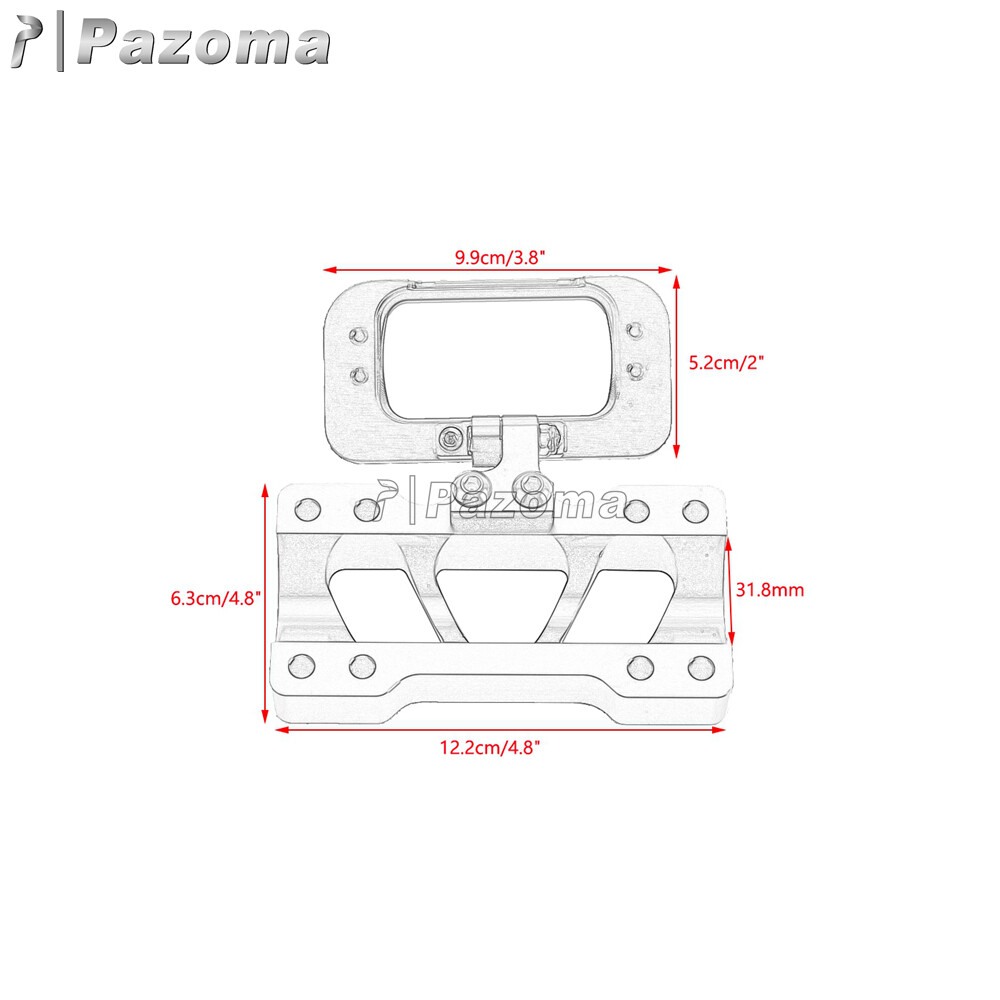 Motorcycle Speedometer Relocation Mount Bracket Gauge Holder For Harley Softail