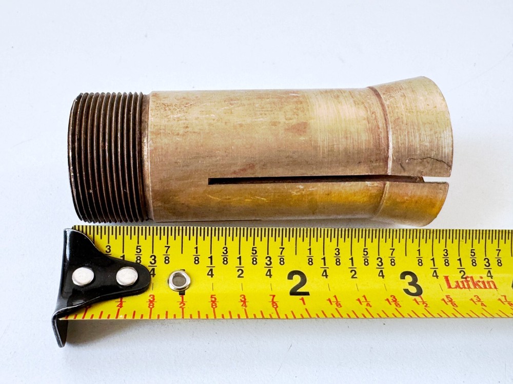 MSC Brass 5C Round Emergency Collet Internal/External Threads 1.224 Counter Bore