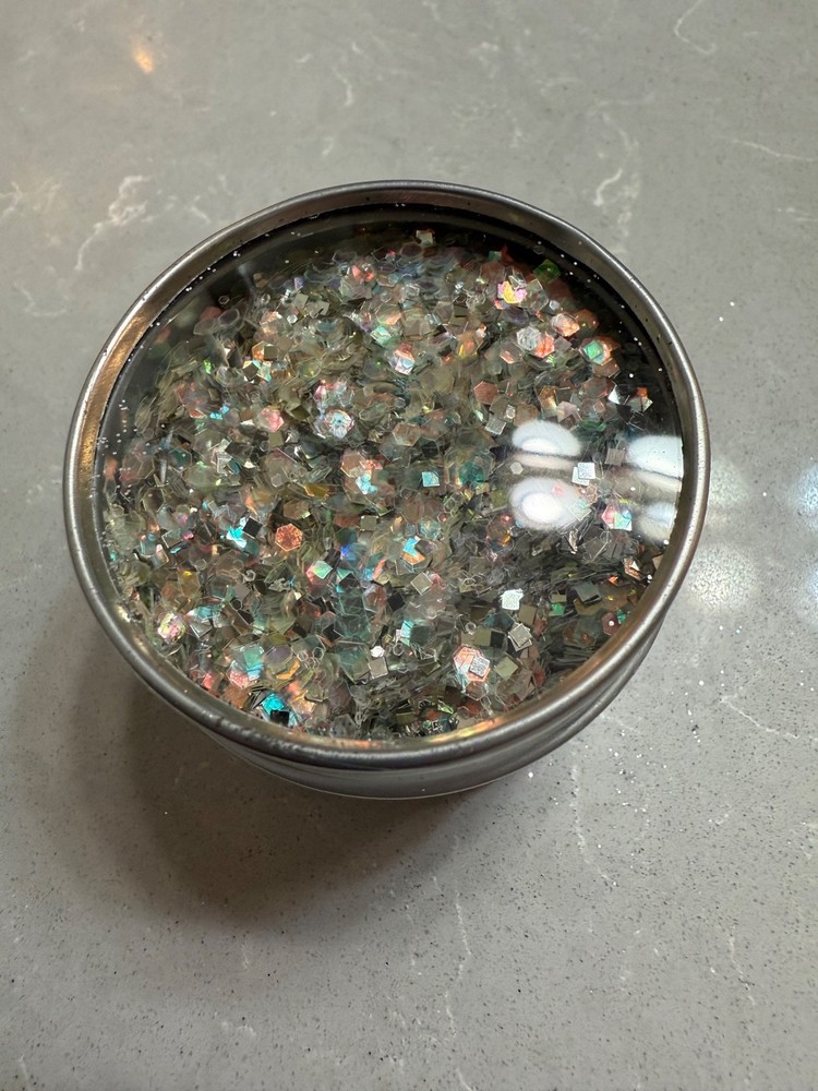 "Unicorn" Iridescent Glitter Medium Cut