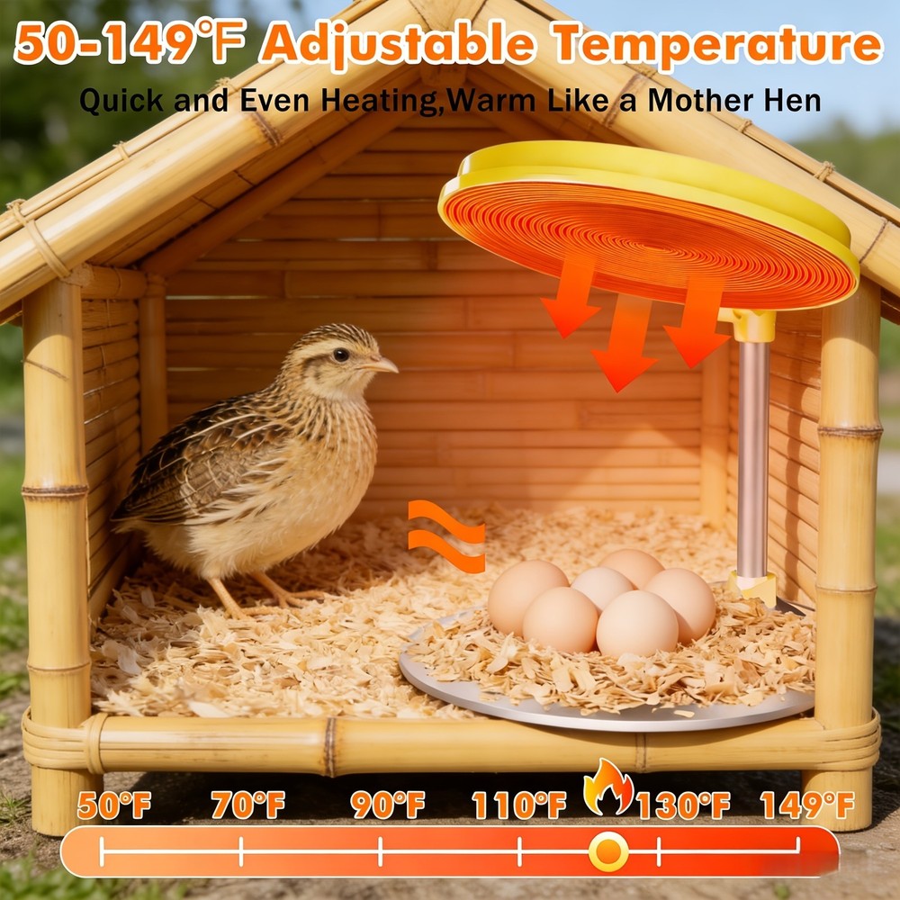 45W Chick Brooder Heating Plate Brooder Heater for Chicks with Adjustable Height