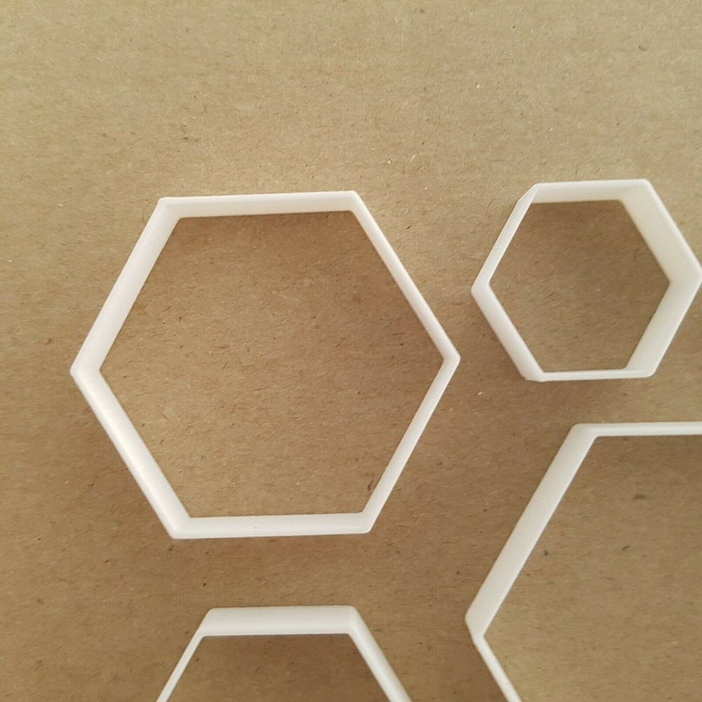 Hexagon Shape Mini Fondant Cutter Small Sugarcraft Icing Tiny Sharp Stencil