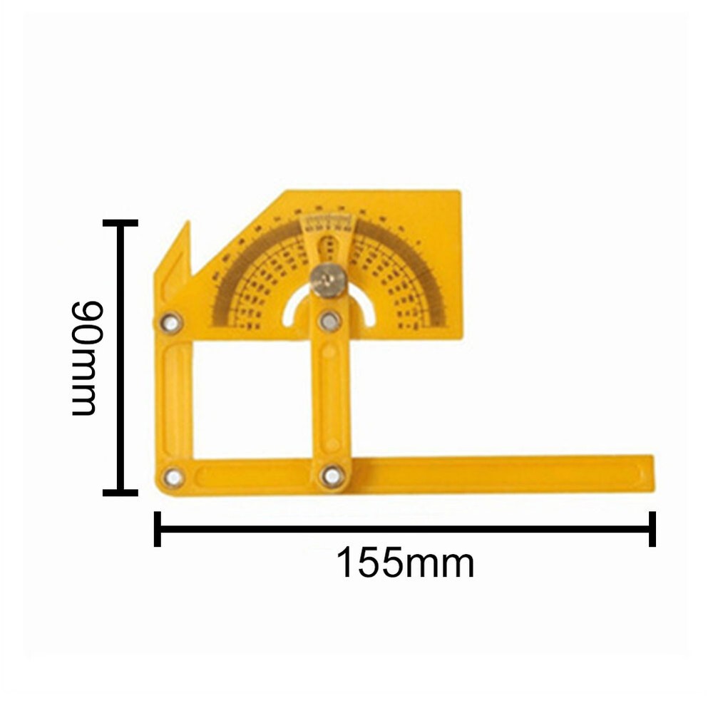 Goniometer Angle Finder Plastic Protractor Miter Gauge Arm Measuring Ruler Tool