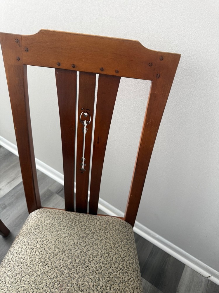 extentention mahogany dining table set for 6