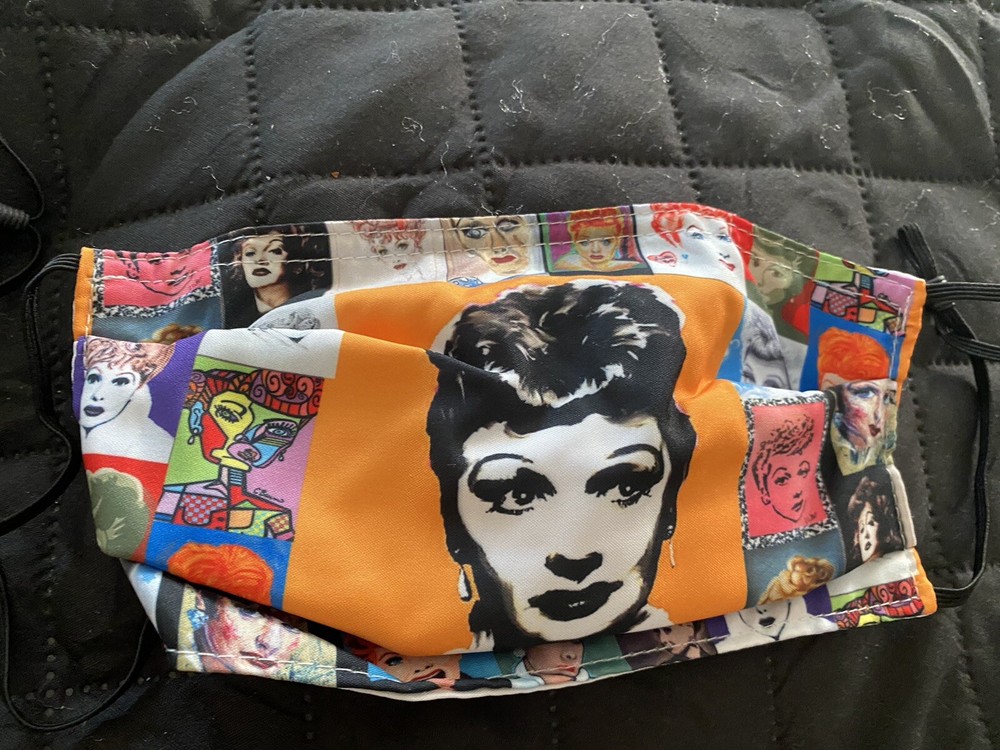 I Love Lucy face masks with Filter Compartment 3 Reusable And Adjustable