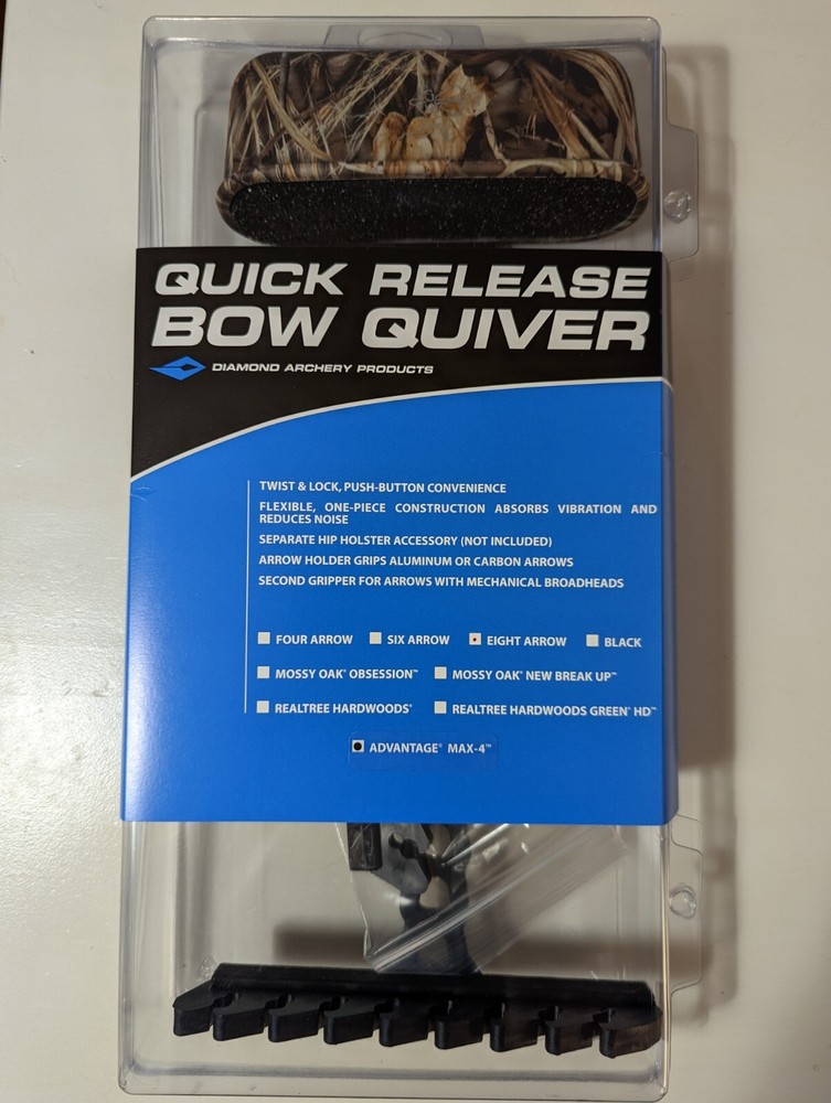 Diamond Archery by Bowtech - Compound Bow 1-Piece Quiver - Advantage Max-4